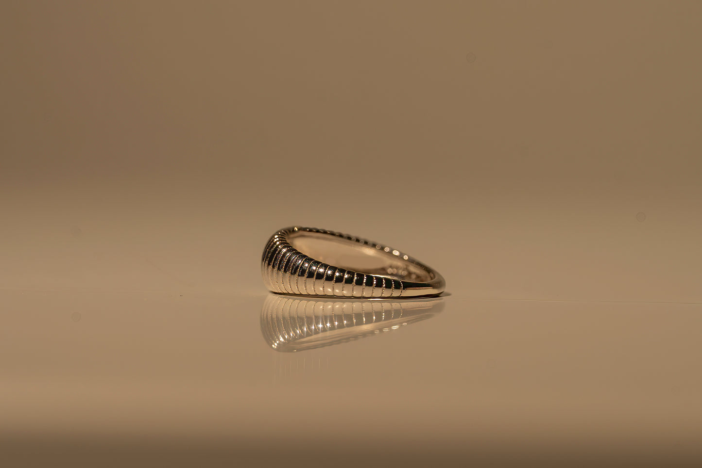 Textured Crescent Ring