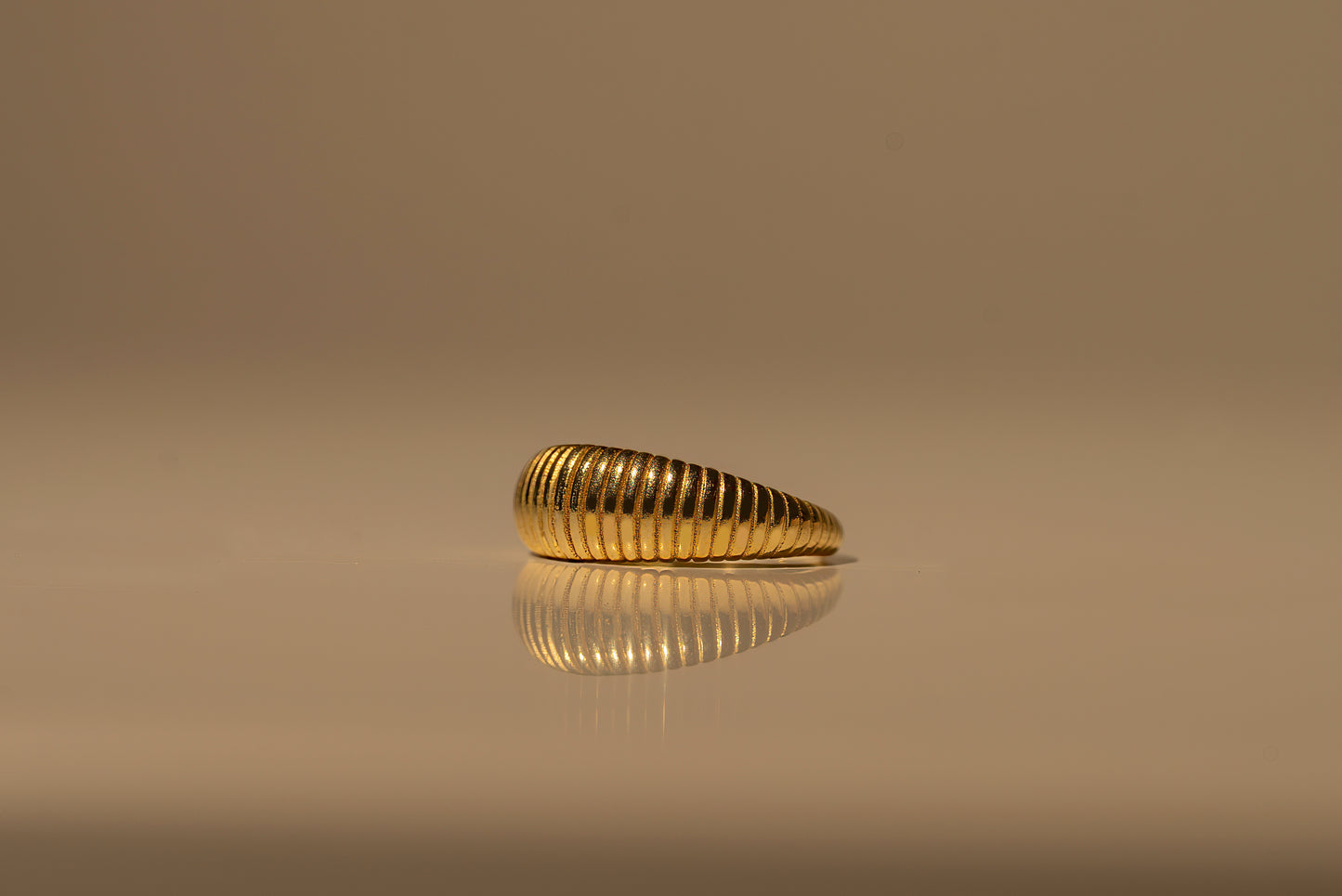 Textured Crescent Ring