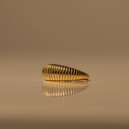 Textured Crescent Ring