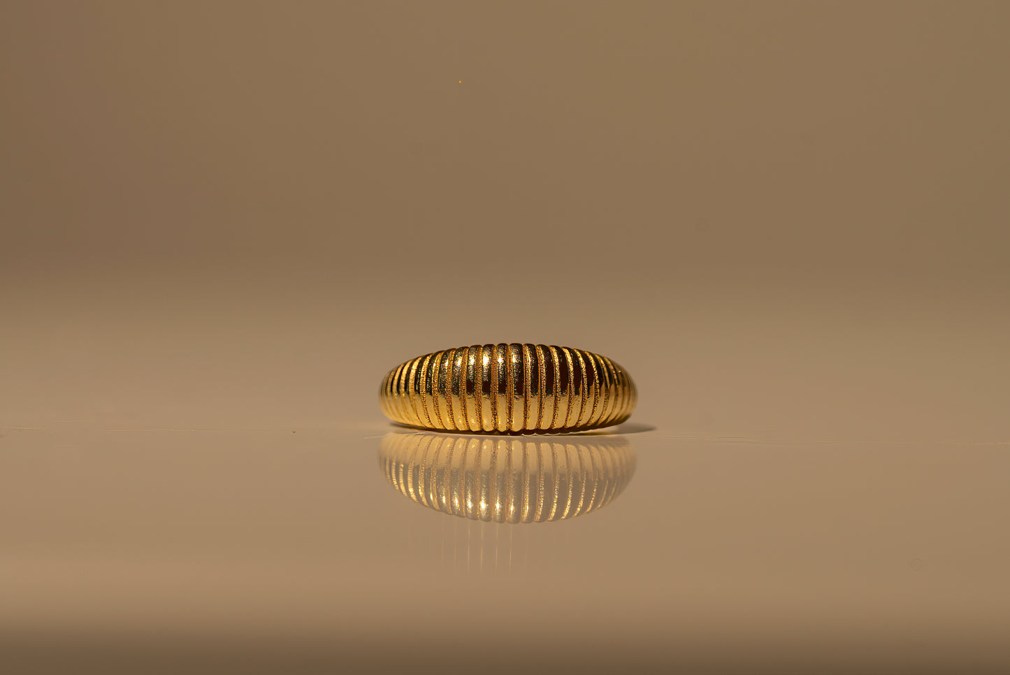 Textured Crescent Ring