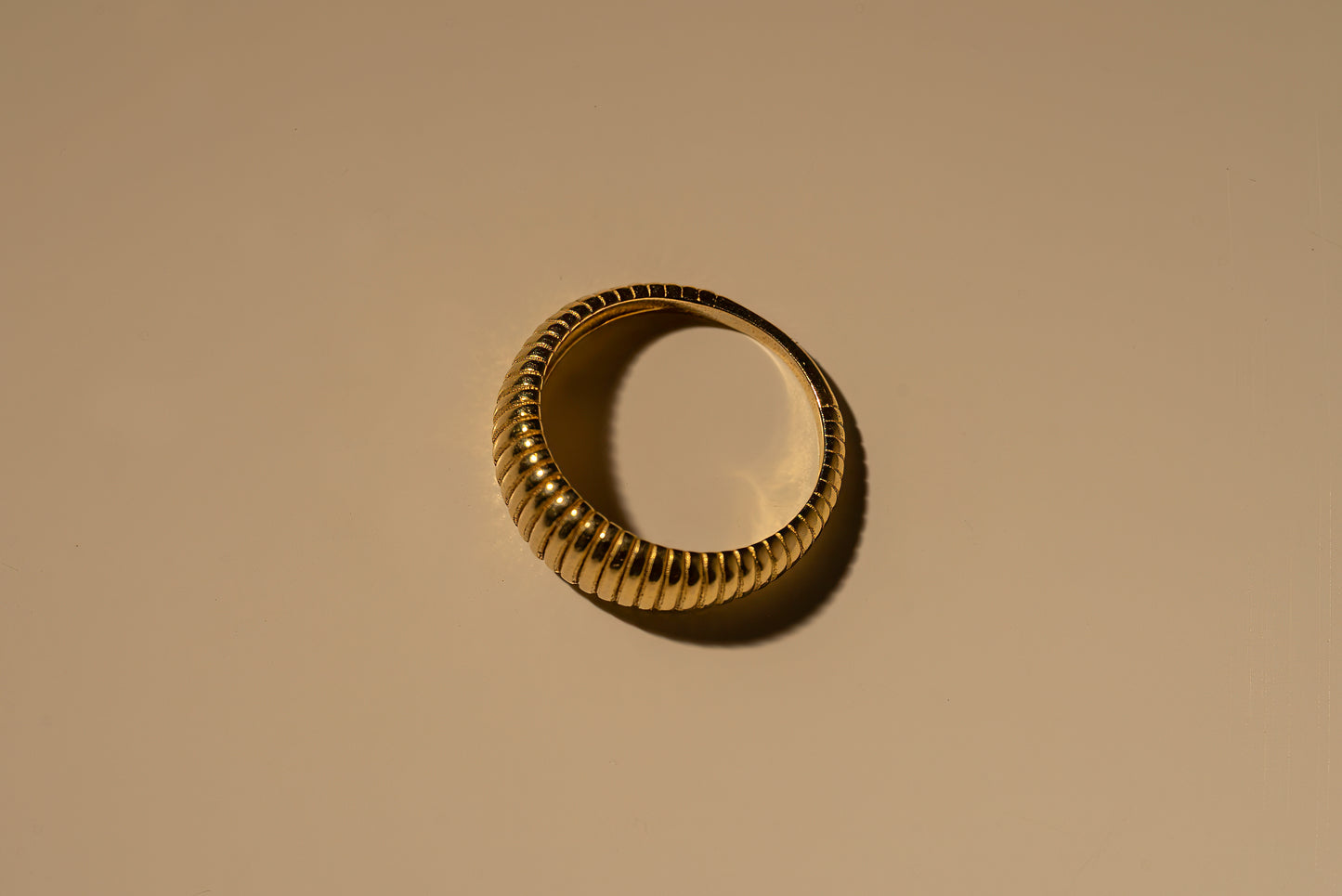 Textured Crescent Ring