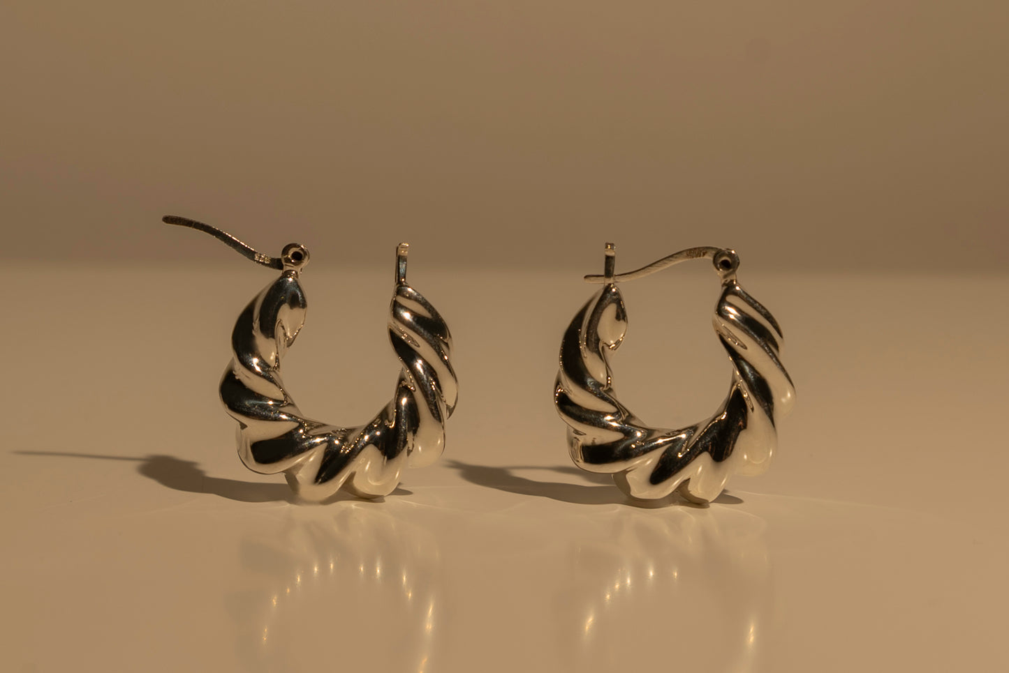Bold Twist Hoops