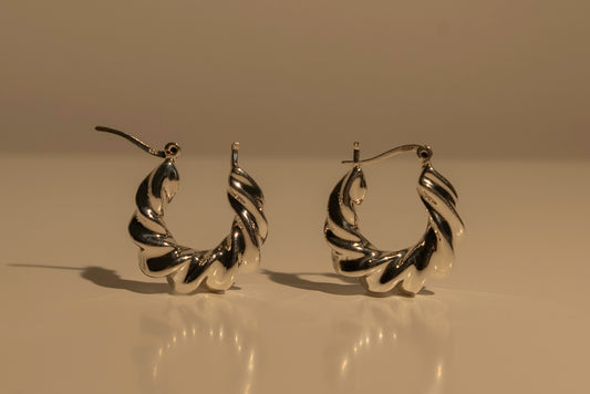 Bold Twist Hoops