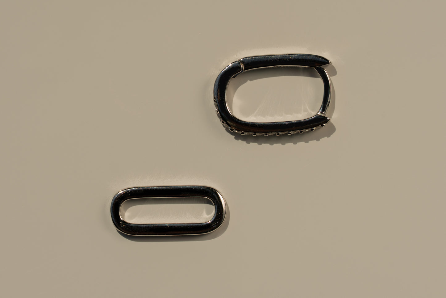 Baby Paperclip Gem Hoops