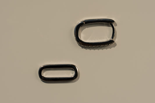 Baby Paperclip Gem Hoops