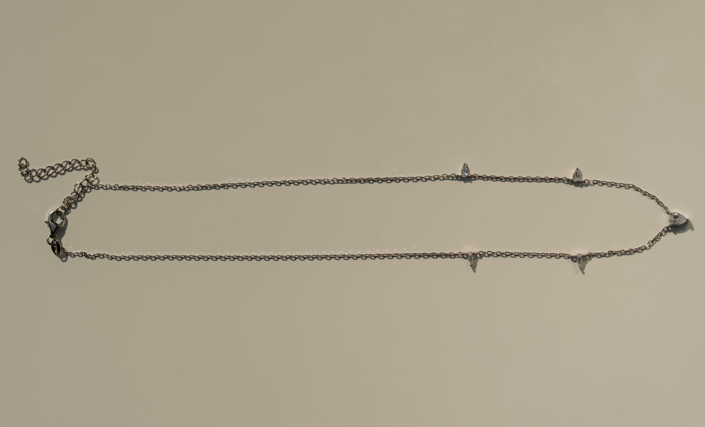 Triangle Gem Necklace
