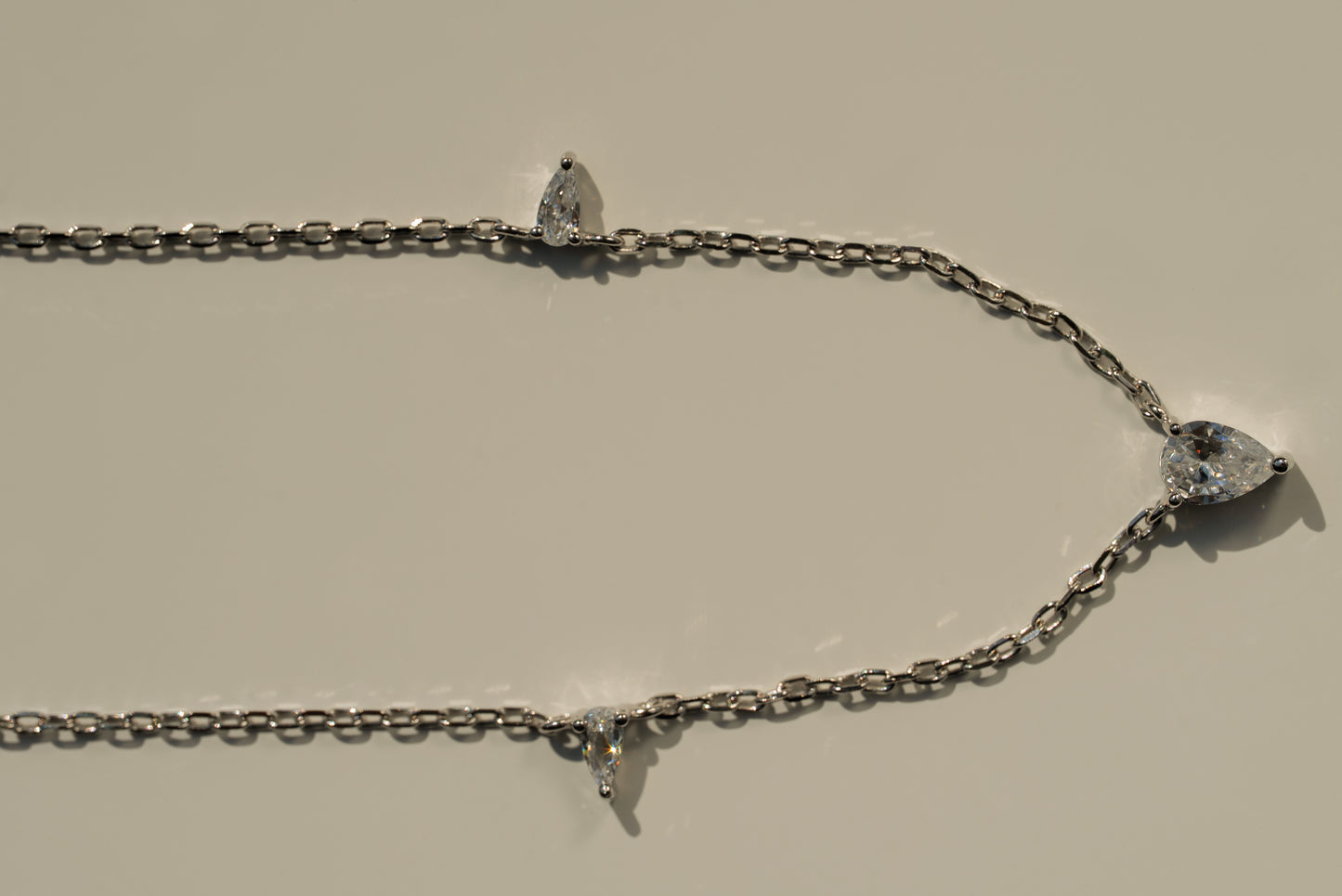 Triangle Gem Necklace