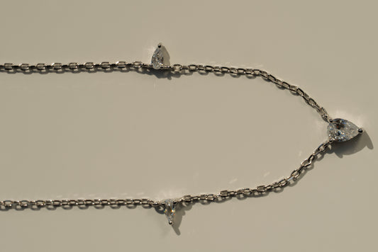 Triangle Gem Necklace