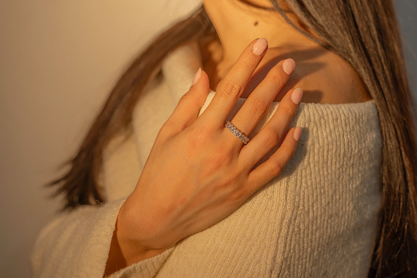 Oval Cut Eternity Ring