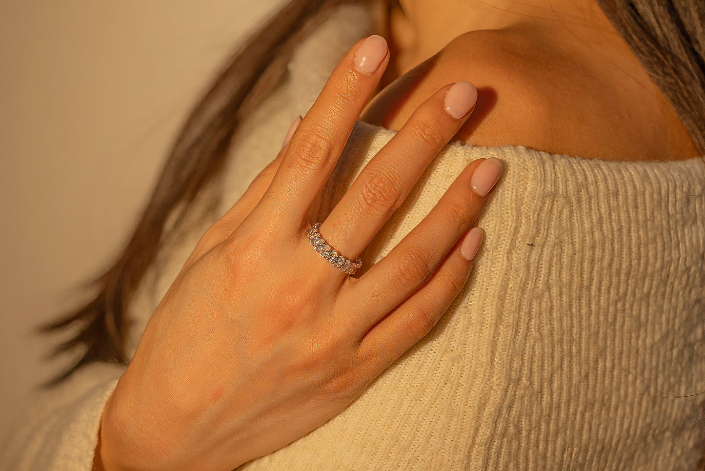 Oval Cut Eternity Ring