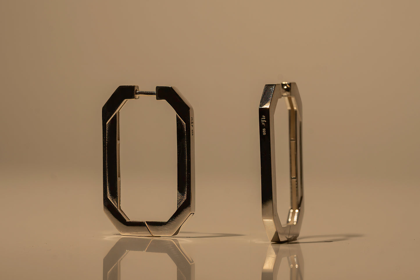 Tall Geo Hoops