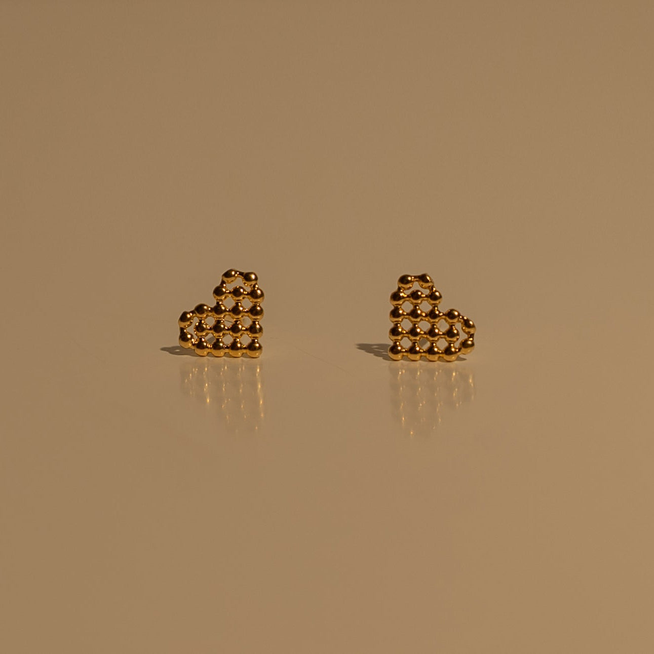 Pixel Heart Studs