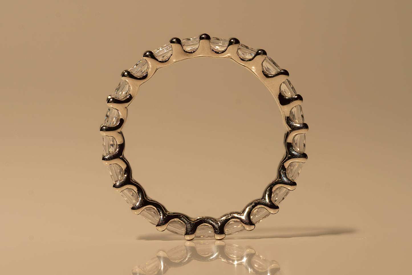 Square Cut Crystal Ring