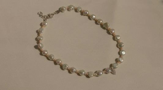Minty Pearl Necklace