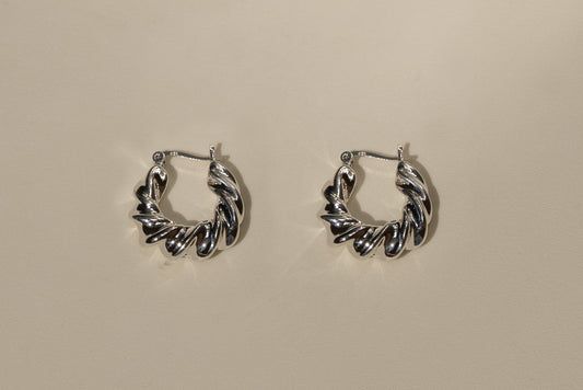 Bold Twist Hoops