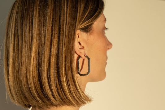 Tall Geo Hoops