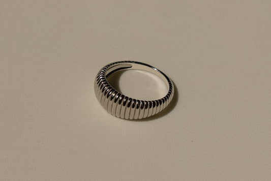 Textured Crescent Ring