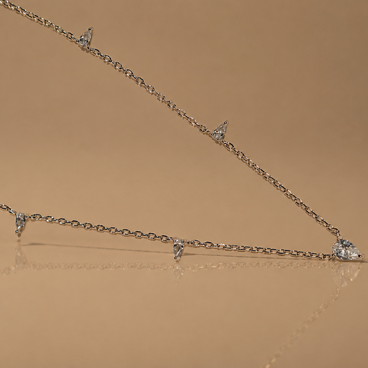 Triangle Gem Necklace