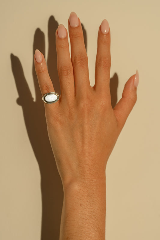 Black Enamel Pinky Ring