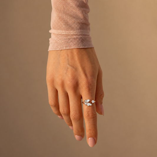 Butterfly Pearl Ring