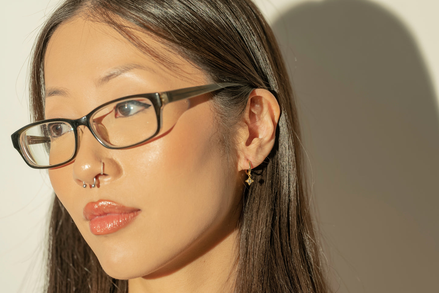 Petite Diamond Hoops